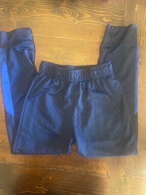 Nike Kids Navy Blue Athletic Jogger Pants